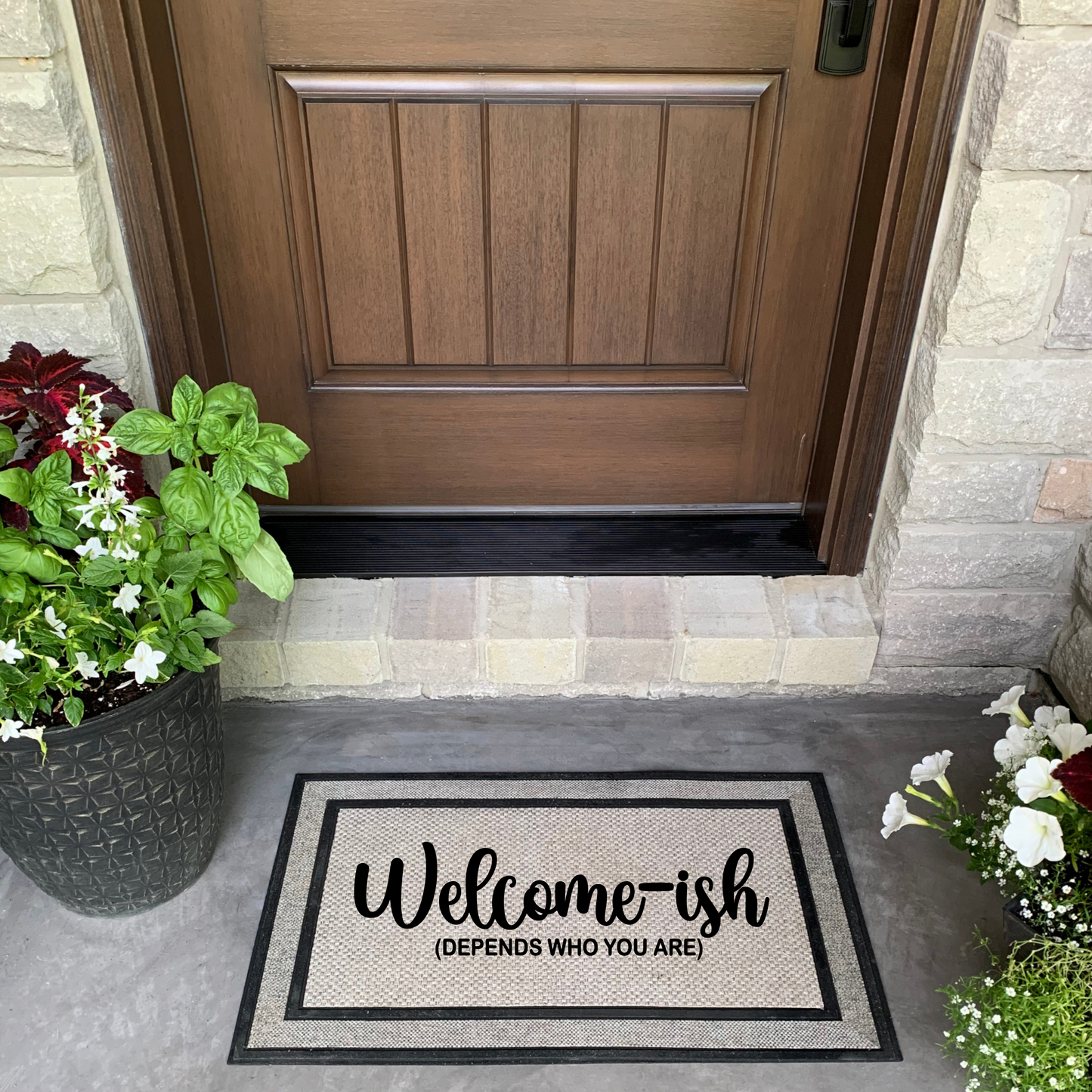 Welcome-ish (Depends Who You Are) Doormat