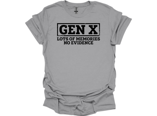 GEN X - LOTS OF MEMORIES NO EVIDENCE