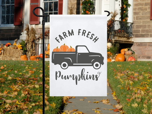 Farm Fresh Pumpkins Yard Flag