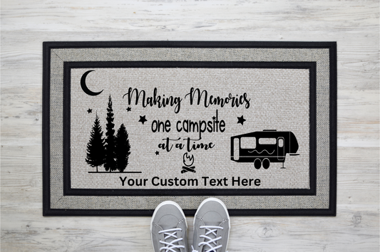 Personalized Camper Doormat | Making Memories One Campsite At A Time