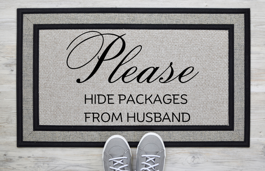 Please Hide Packages From Husband Doormat