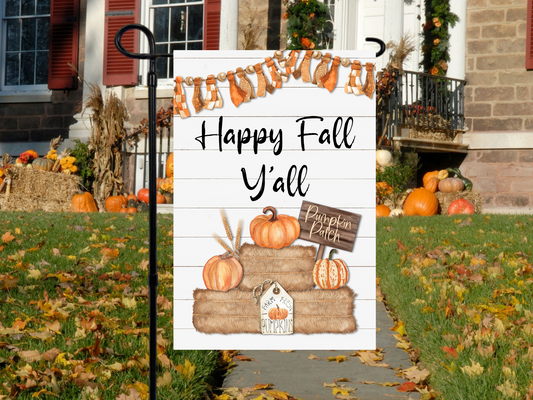 Fall Pumpkin Patch | Happy Fall Y'all | Yard Flag