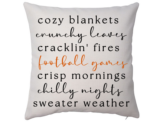 Fall Things Pillow